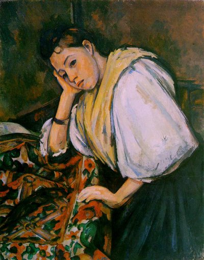 Een Italiaans meisje, ca. 1900 door Paul Cézanne